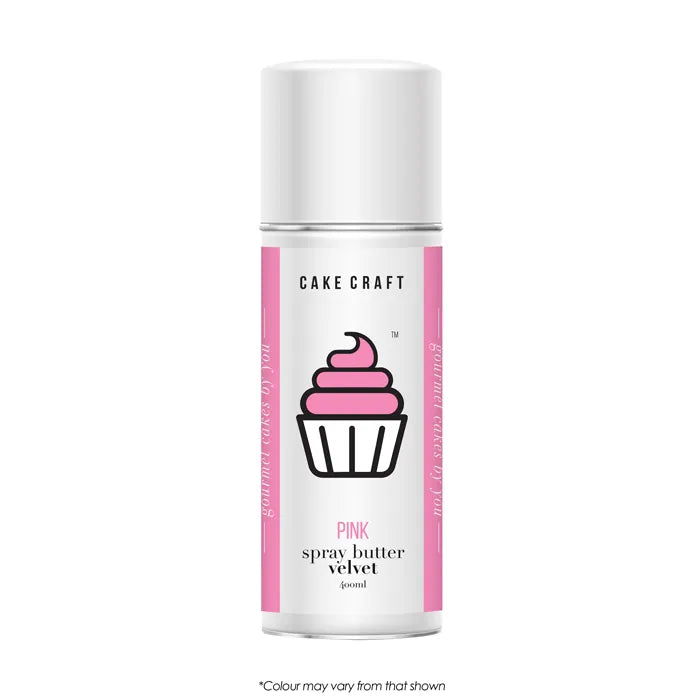 SPRAY BUTTER VELVET | PINK | 400ML CAKE CRAFT