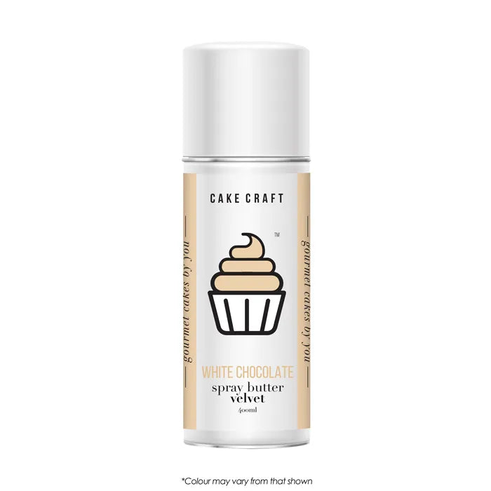 SPRAY BUTTER VELVET | WHITE | 400ML CAKE CRAFT