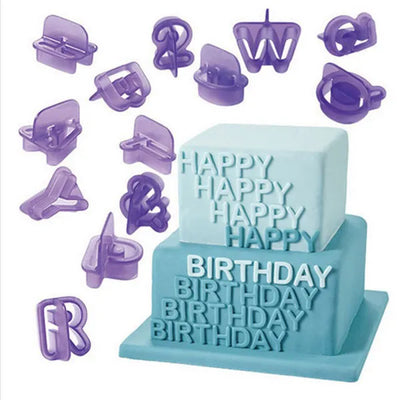 ALPHABET/NUMBER/SYMBOL SET COOKIE CUTTER 40 PIECES