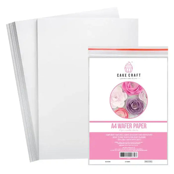 Wafer Paper - A4 Vanilla Wafer Paper