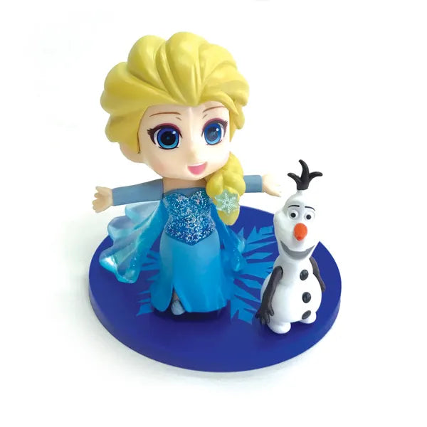 Cake Topper Disney Frozen Young Elsa and Olaf Plastic Figurine