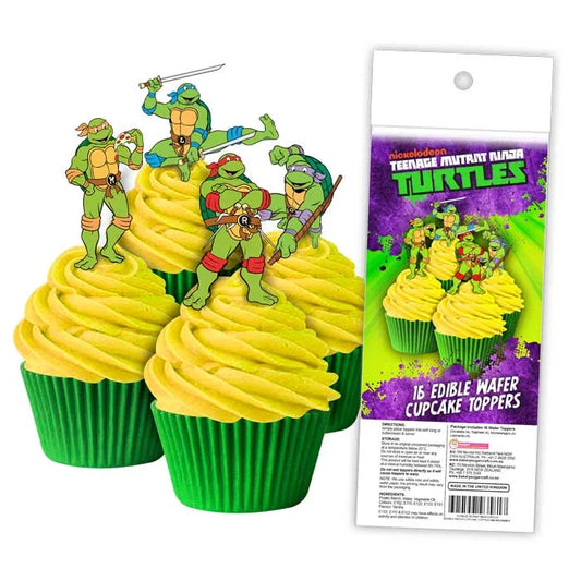 Edible Wafer Cupcake Toppers Teenage Mutant Ninja Turtle