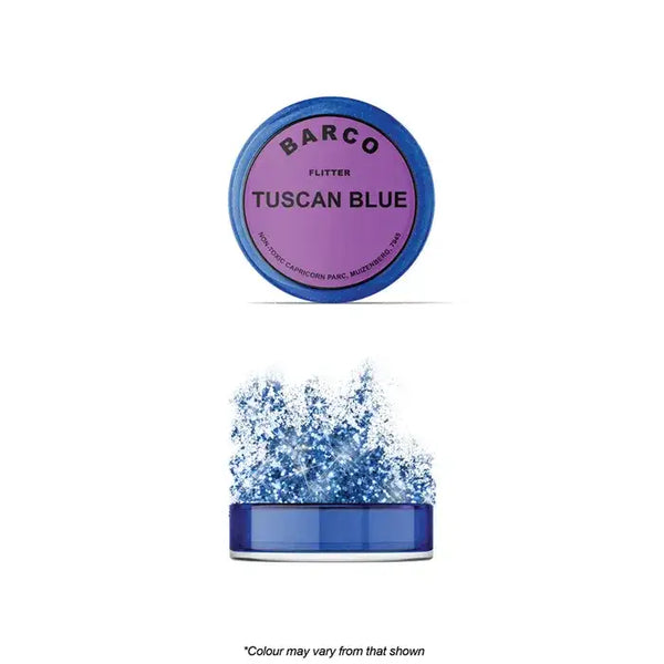 Barco Tuscan Blue Flitter Glitter | Non Toxic | 10ml