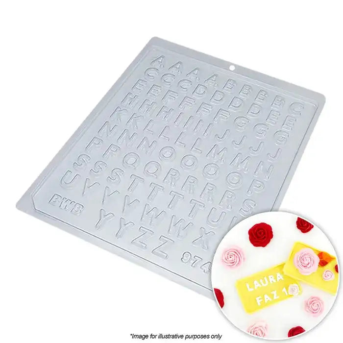 Chocolate Mould Mini Alphabet Mould