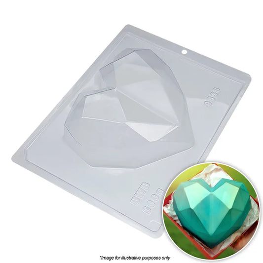 Mould Geo Heart Chocolate Mould Large