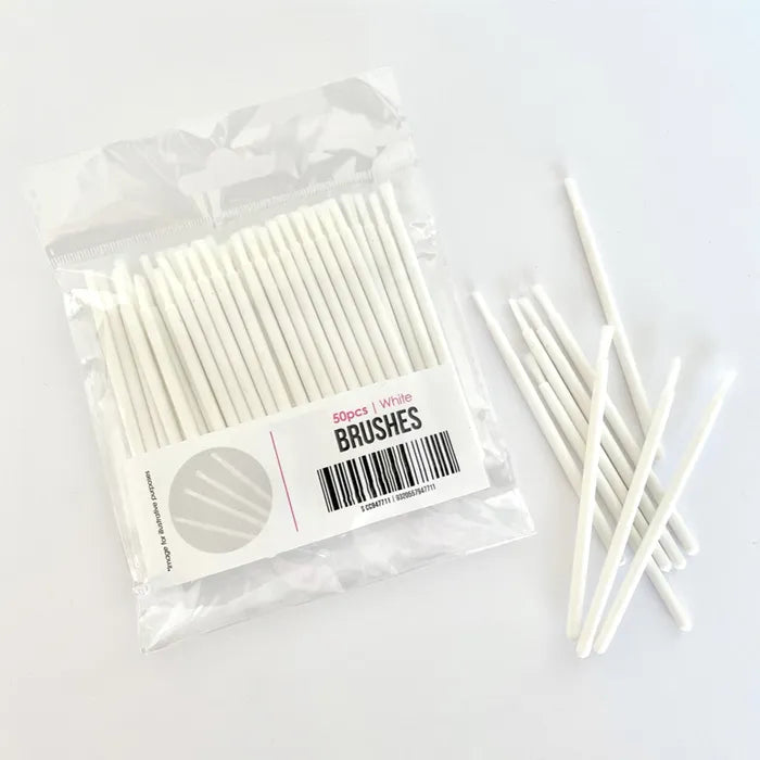 Brush Mini White 50pc Brushes