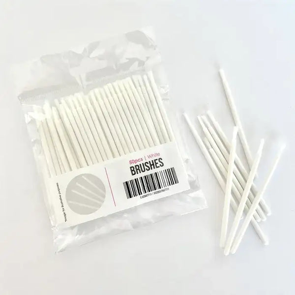Brush Mini White 50pc Brushes