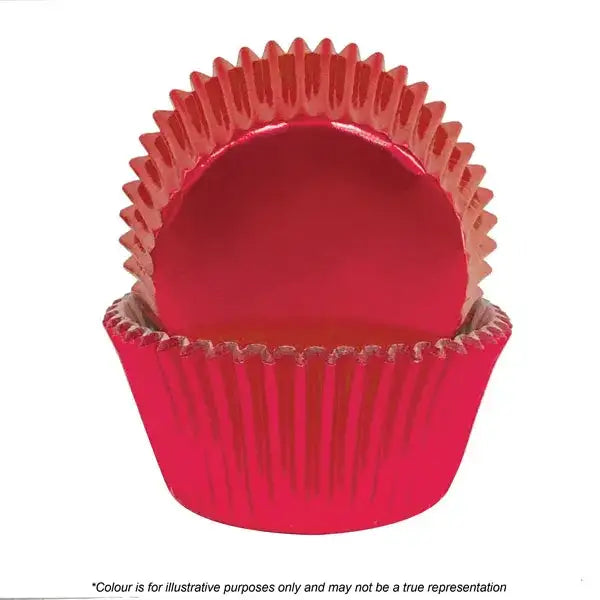 Cake Craft 390 Red Foil Baking Cups 72 Pack