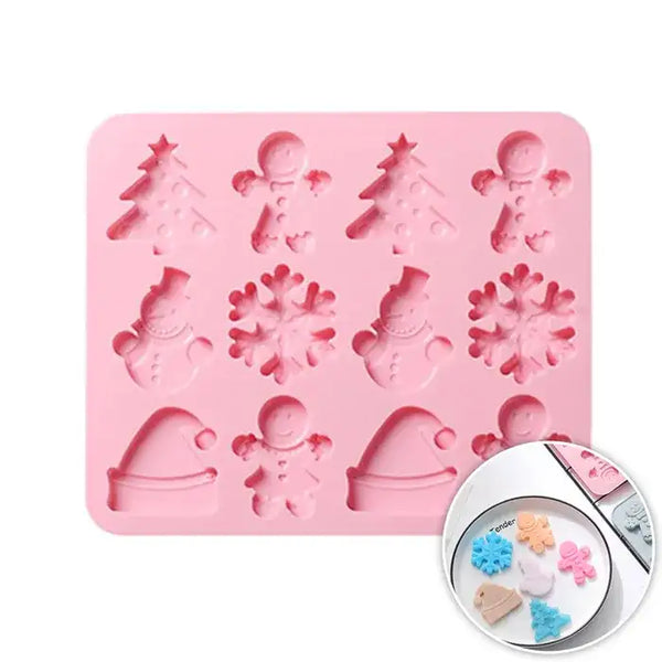 CHRISTMAS 12 CAVITY MOULD SET