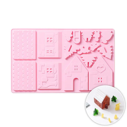 Mould Gingerbread House Silicone Mould