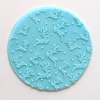 Cookie Stamp Reindeer Pattern  Debosser