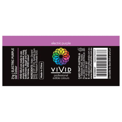 Food Colour Electric Purple 21g VIVID