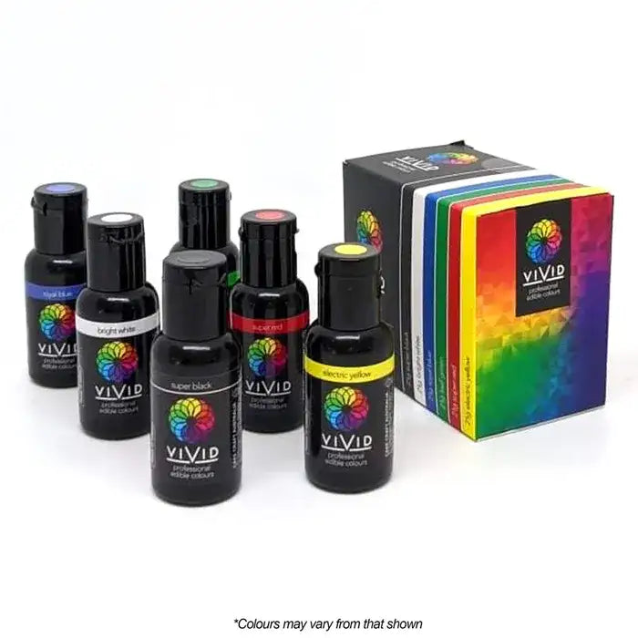 Food Colour Vivid 6 Primary Pack Gel Colour (6 x 21g) – view 2