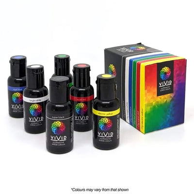 Food Colour Vivid 6 Primary Pack Gel Colour (6 x 21g)