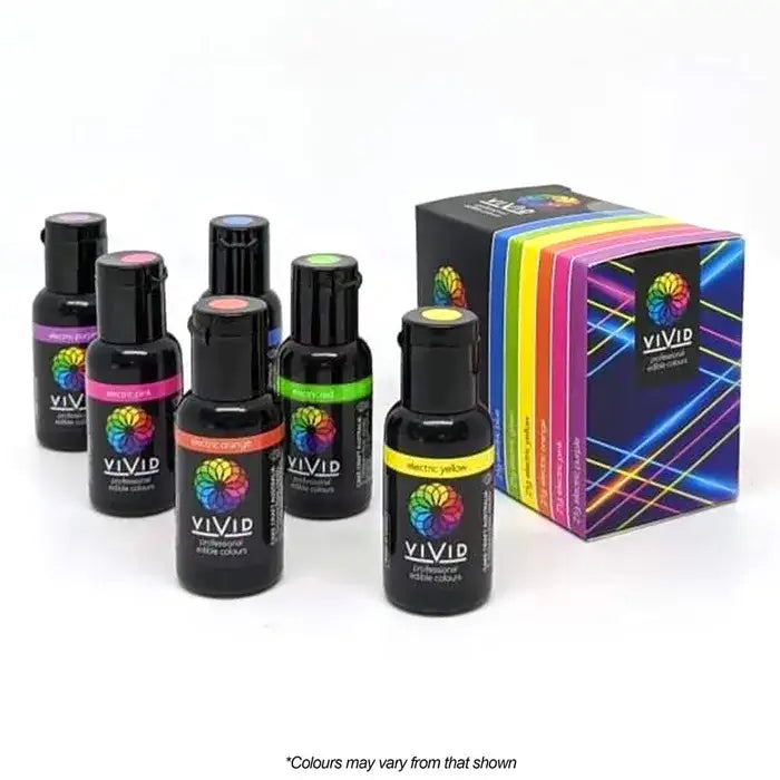 Food Colour Vivid 6 Pack Gel Colour Electric (6 x 21g) – view 3