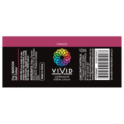 Food Colour Maroon 21g VIVID