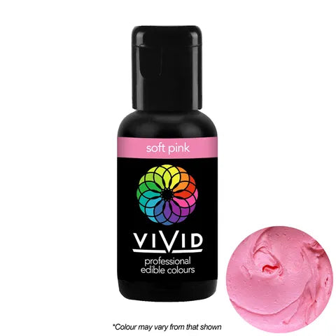 Food Colour Soft Pink Gel 21g VIVID