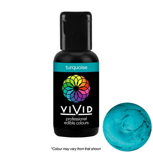 Food Colour Turquoise Gel Colour 21g VIVID