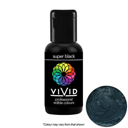 Food Colour Super Black Gel 21g VIVID