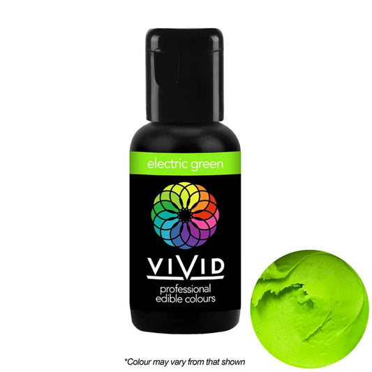 Food Colour Electric Green Gel Colour 21g VIVID