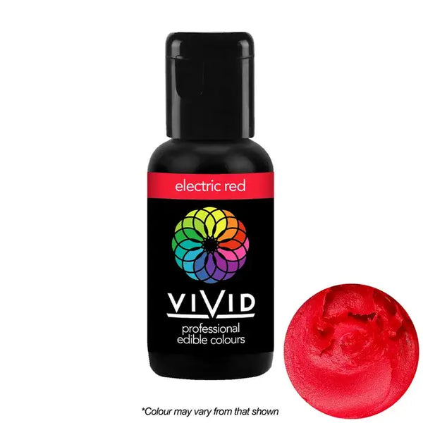 Food Colour Electric Red Gel 21g VIVID