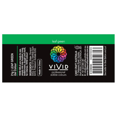 Food Colour Leaf Green Vivid Gel Colour 21g