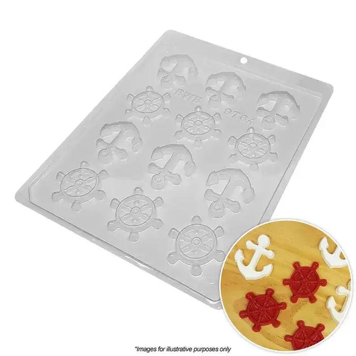 Wheel & Anchor Mould 1 Piece