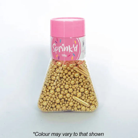 Sprinkles Sprink'd Gold Metalic Mix 100g