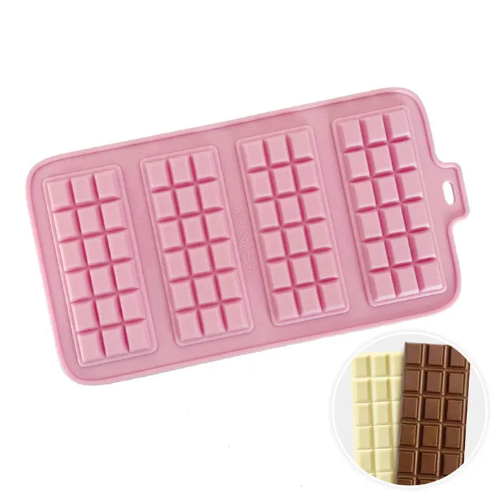 CHOCOLATE BLOCK SILICONE MOULD (4 CAV)