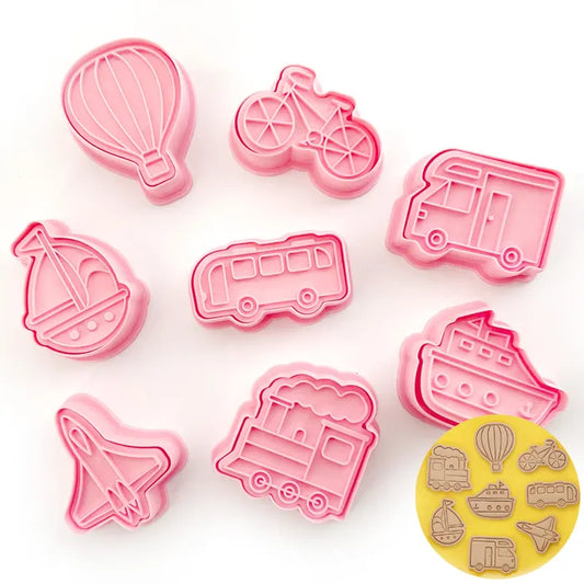 Cookie Cutter Travel Vehicles 8 piece Set