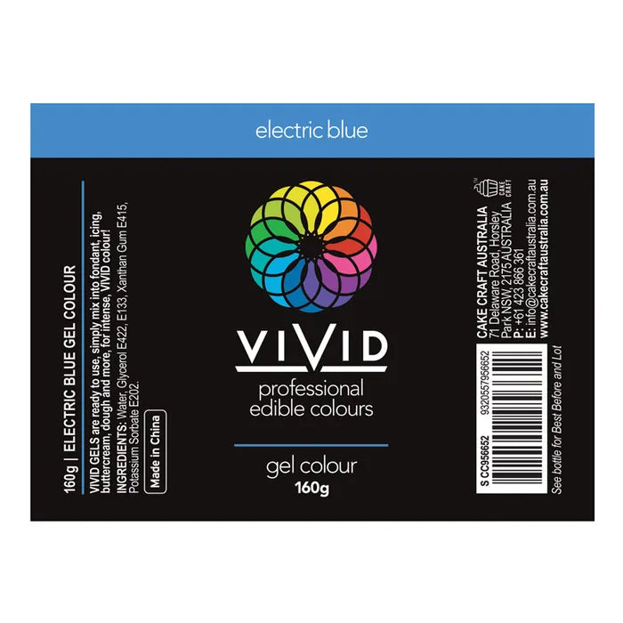 Food Colour Electric Blue Gel 160g