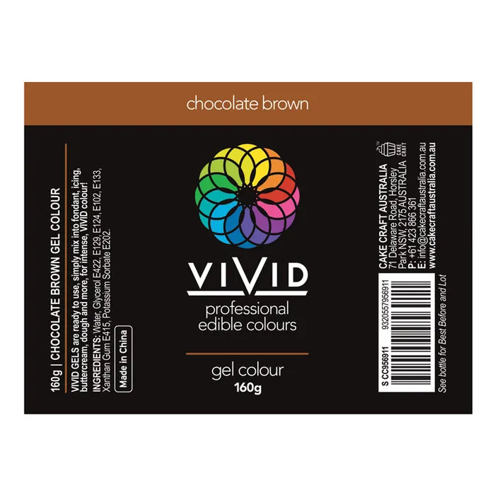 Food Colour Chocolate Brown Gel Colour 160g