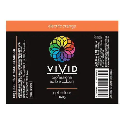 Food Colour Electric Orange Gel 160g – view 2