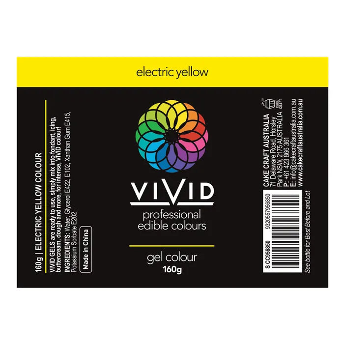 Food Colour Electric Yellow Vivid 160g