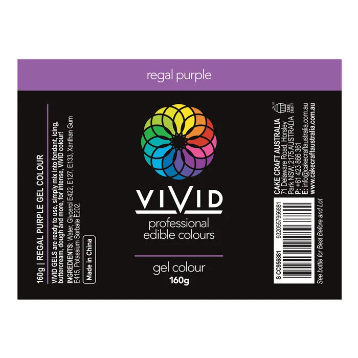 VIVID | REGAL PURPLE | GEL COLOUR | 160G