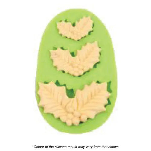 Mould Assorted Holly Silicone Mould
