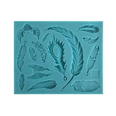 ASSORTED FEATHER AND WING SILICONE MOULD