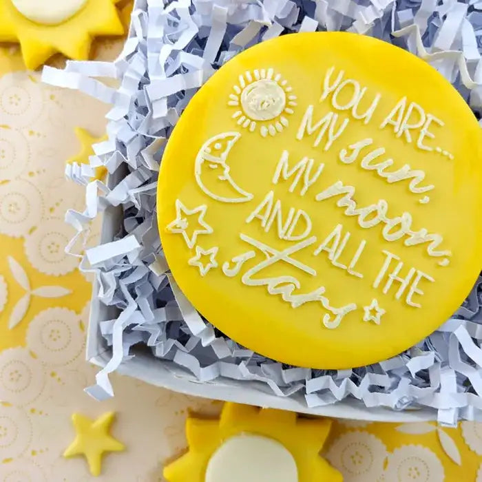 Cookie Stamp YOU ARE MY SUN, MY MOON AND ALL THE STARS DEBOSSER – view 2