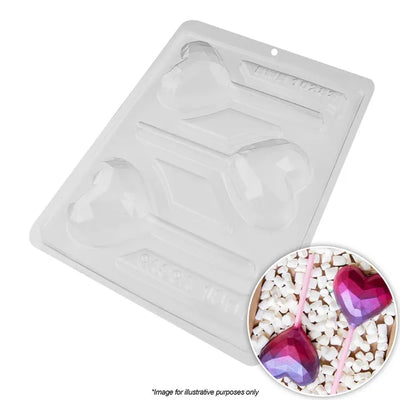 GEODE HEART POPSICLE MOULD | 3 PIECE BWB