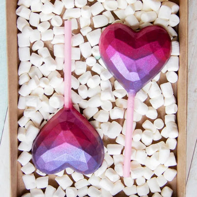 GEODE HEART POPSICLE MOULD | 3 PIECE BWB
