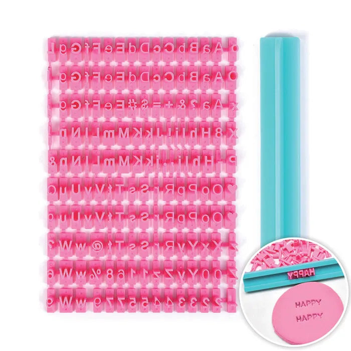 Stamp Alphabet Extra Cookie Press Set