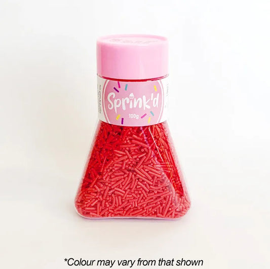 Sprinkles Sprink'd Red Jimmies 100g