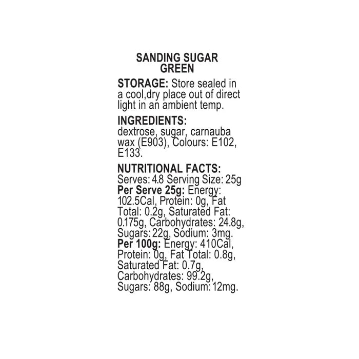 SPRINK'D | SANDING SUGAR | GREEN | 60G