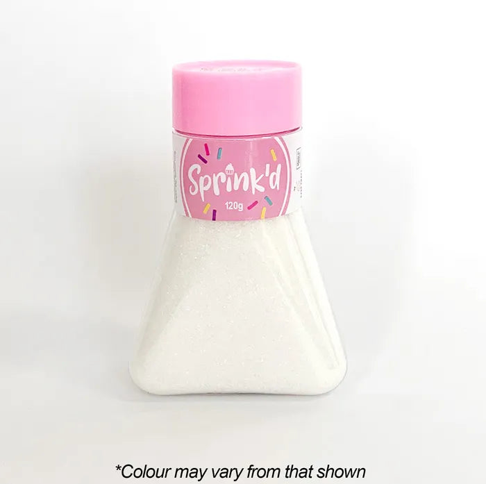 Sprinkles Sprink'd Sanding Sugar White 120g