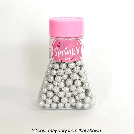 Sprinkles Sprink'd Silver 8mm Sugar Balls 100g