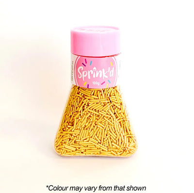 Sprinkles Sprink'd Jimmies Gold 100g