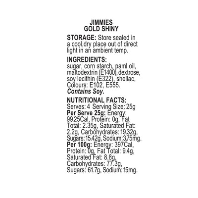 Sprinkles Sprink'd Jimmies Gold 100g
