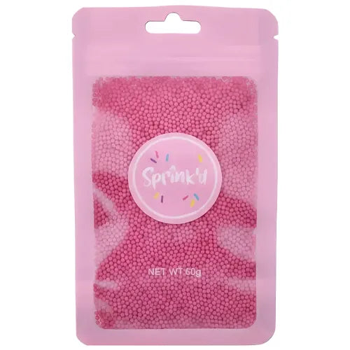 SPRINK'D | SUGAR BALLS | BRIGHT PINK | 2MM | 60G