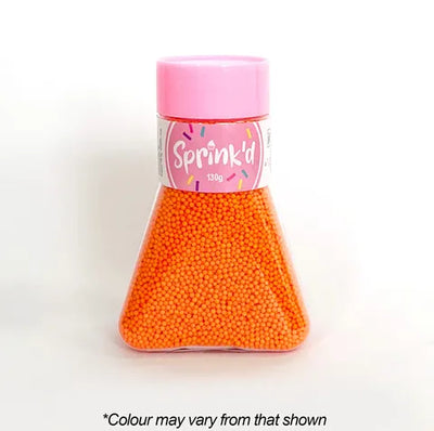 Sprinkles Sugar Balls Orange 2mm |110G |SPRINK'D