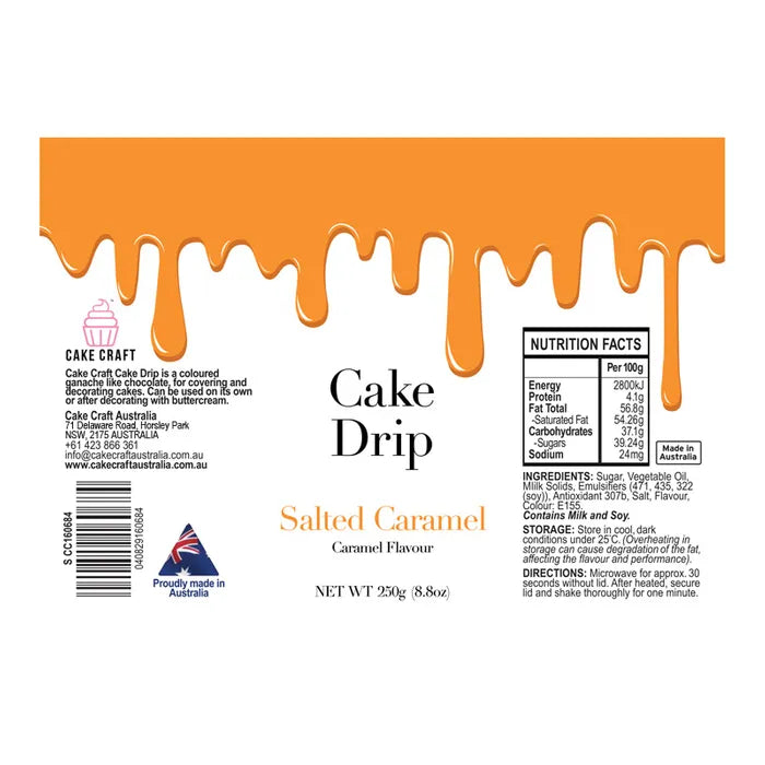 CHOCOLATE DRIP CARAMEL 250G